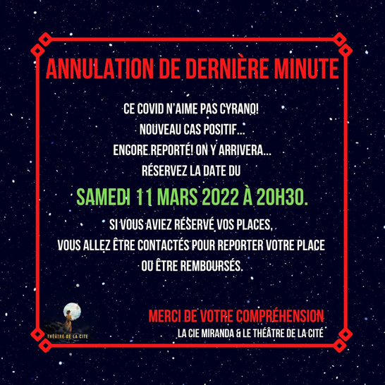 Nouvelle date Cyrano Nouvelle date Cyrano